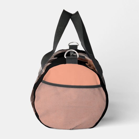 Elegante doorschijnende bloem op zwart plunjezak (Rechts)