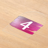 Elegante doorschijnende tafelnummers (Laagn)