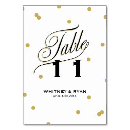 Elegante Dot Gold tafel Kaarten