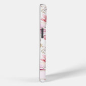 Elegante douanenaam | Roze Wildbloemen Case-Mate iPhone Case (Achterkant / Rechts)