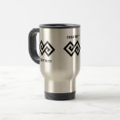 Elegante Double Diamond Creatviteit Reisbeker (Voorkant links)