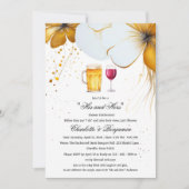 Elegante douche voor hem en haar als koppel kaart (Voorkant)