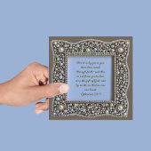 Elegante  downloadbare kraal Lijst Feestdagenkaart