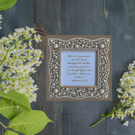 Elegante downloadbare kraal Lijst Feestdagenkaart