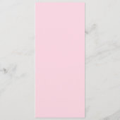 Elegante Draai Roze Huwelijksmenu Menu (Achterkant)