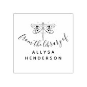 Elegante Dragonfly aangepaste naam uit de biblioth Rubberstempel (Afrduk)