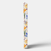 Elegante Dragonfly en Crocus bloemenpatroon Case-Mate iPhone Case (Achterkant / Links)