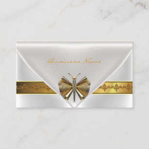 Elegante Dragonfly Jewel White Gold Clutch Purse Visitekaartje