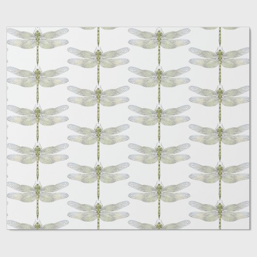 Elegante Dragonfly tekening Cadeaupapier (Vlak)
