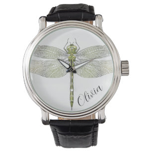 Elegante Dragonfly tekening Horloge