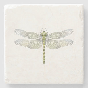 Elegante Dragonfly tekening Stenen Onderzetter