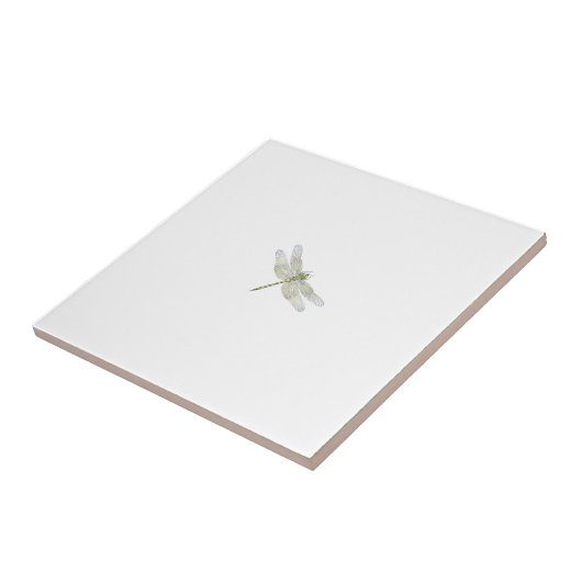 Elegante Dragonfly tekening Tegeltje (Zijkant)