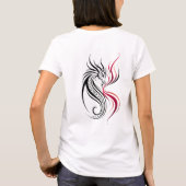 Elegante Drakenlijn Kunst T-shirt (Achterkant)