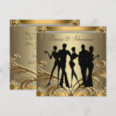 Elegante drank- en uitnodigingen om te slijmen (Voorkant / Achterkant)