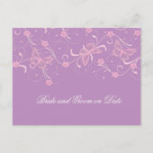 Elegante Dream Lavendel Vlinder Save Date kaart (Voorkant)