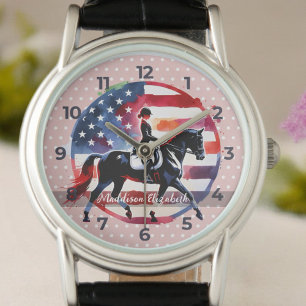 Elegante Dressuur Ruiter Horloge