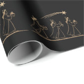 Elegante drie wijze Mannen na de ster | minimalist Cadeaupapier (Rol Hoek)