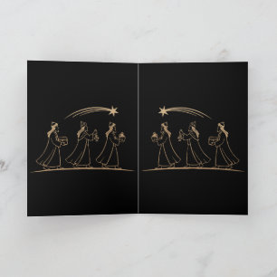 Elegante Drie Wijzen volgend de Ster Minimalisti Kaart