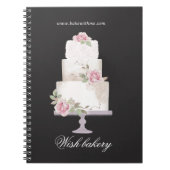 elegante driedaagse monogrammofokkerij notitieboek (Voorkant)