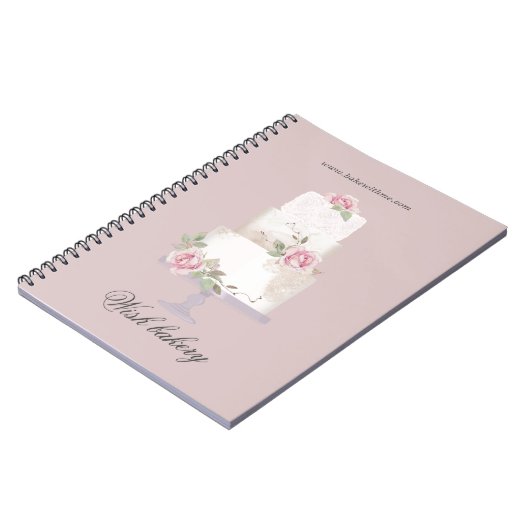 elegante driedaagse monogrammofokkerij notitieboek (Linkerzijde)