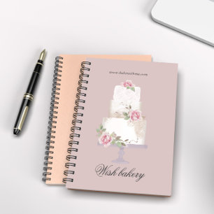elegante driedaagse monogrammofokkerij notitieboek