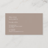 Elegante driedimensionale Rozen bloem Visitekaartje (Achterkant)