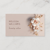 Elegante driedimensionale Rozen bloem Visitekaartje (Voorkant)