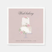 elegante drielagige bakkerskoeken servet (Voorkant)