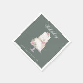 elegante drielagige bakkerskoeken servet (Hoek)