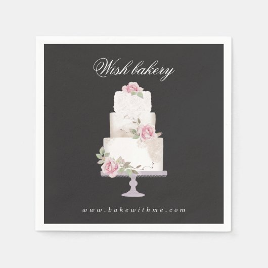 elegante drielagige bakkerskoeken servet (Voorkant)