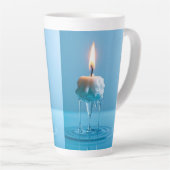 Elegante Drijvende Kaars Latte Mok (Rechterhoek)