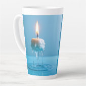 Elegante Drijvende Kaars Latte Mok (Linkerhoek)