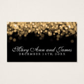 Elegante Drink Voucher Gold Lights Visitekaartje (Achterkant)