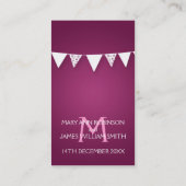 Elegante Drink Voucher Love Bunting Monogram Roze Kortingskaartje