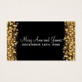 Elegante Drink Voucher Party Sparkles Gold Visitekaartje (Achterkant)