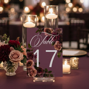 Elegante droevige zachte roest & bordeauxkleurig b kaart