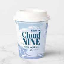 Elegante Dromerige Cloud Nine Bruids-Shower Blauw