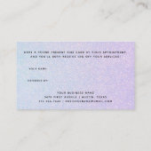 Elegante dromerige pastel | Glam Blue en Pink Aanbevelingskaartje (Achterkant)