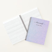 Elegante dromerige pastel | Glam Blue en Pink Notitieboek (Binnen)
