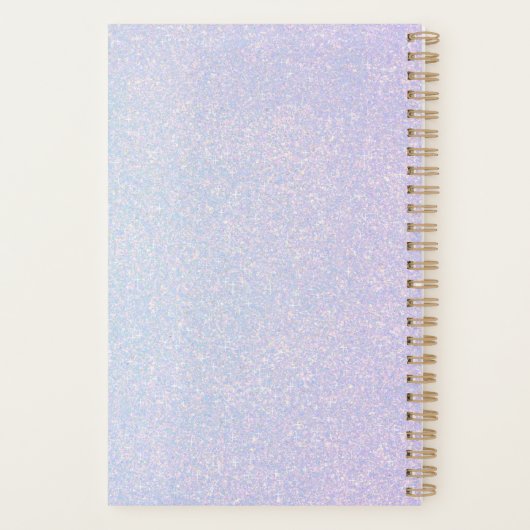 Elegante dromerige pastel | Glam Blue en Pink Planner (Achterkant)