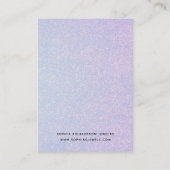Elegante dromerige pastel | Glam Oorbel Display Ka Visitekaartje (Achterkant)