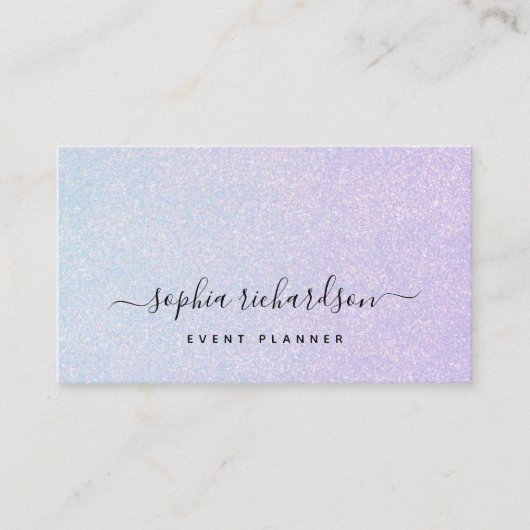 Elegante dromerige pastel met QR-code Visitekaartje (Voorkant)