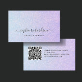 Elegante dromerige pastel met QR-code Visitekaartje