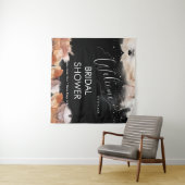 Elegante droomachtige oranje inkt bruiloft feest b wandkleed (In Situ (horizontaal))