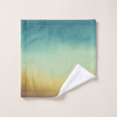 Elegante droomvanger van blauw bruin gepersonalise bad handdoek (Wasdoekje)