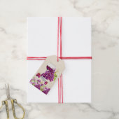Elegante druiven en wijngeschenk Label Cadeaulabel (Met Touw)