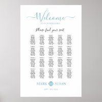 Elegante dubbele geluk bruiloft zitgrafiek