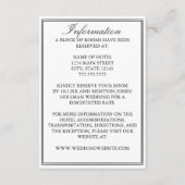 Elegante dubbele grens bruiloft behuizing Kaart (Voorkant)