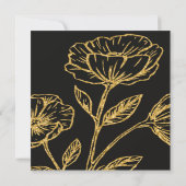 Elegante dubbele verjaardag Soiree Bedankkaart (Achterkant)