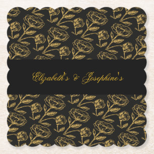 Elegante dubbele verjaardag Soiree Kartonnen Onderzetters